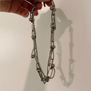 Justine Clenquet Silver Chain Necklace